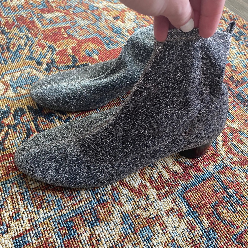 Zara sparkly sock boot